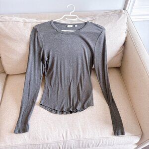 99% NEW GREY SHEER UNDER SHIRT FROM ARITZIA SIZE M